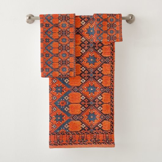Oosters Perzisch Turks Tapijt Bad Handdoek (Insitu)