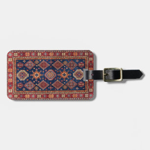 Oosters Perzisch Turks Tapijt Patroon Bagagelabel
