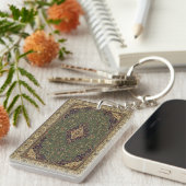 Oosters Perzisch Turks Tapijt Sleutelhanger (Voorkant Rechts)