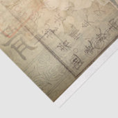  Oosters Pioen Bloemen, Chinoiserie Art Tissuepapier (Detail)