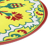 Oosters Rood Geel Groen Ottomaanse Turkse Tulp Snijplank (Hoek)