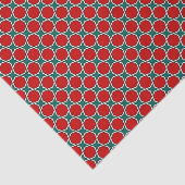 Oosters rood groen Arabisch Egypte geometrisch pat Tissuepapier (Detail)