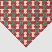 Oosters rood groen boog Stropdas geometrisch patro Tissuepapier (Detail)
