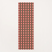 Oosters rood groen boog Stropdas geometrisch patro Yogamat (Voorkant)