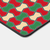 Oosters Rood Groen Bow Stropdas Geometrische Vecto Bureaumat (Hoek)