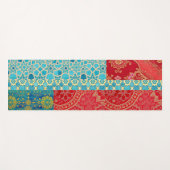 OOSTERS rood turquoise patroon - Yoga Mat (Voorkant (horizontaal))
