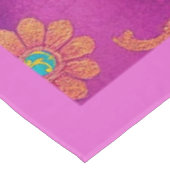 OOSTERS Roze Turkoois Bloem - Tafelkleed (Gekanteld)