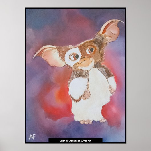 Oosters schepsel schilderij van Alfred Fox Poster (Voorkant)