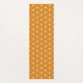 Oosters Sinaasappel Beige Driehoek Spiralen Egypti Yogamat (Achterkant)