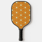 Oosters Sinaasappel Beige Triple Spiral Arab Patte Pickleball Paddle (Achterkant)