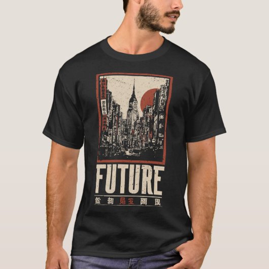  Oosters stadsbeeld | Urban Skyline Portrait T-shirt (Voorkant)