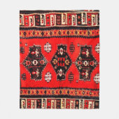 Oosters stampatroon fleece deken (Voorkant)