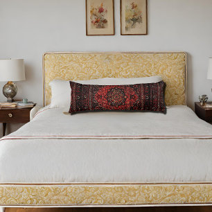 Oosters tapijt look in roos getint veld lichaamskussen