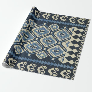 Oosters Turkse Perzische Tapijt Blauw Cadeaupapier