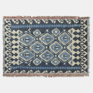 Oosters Turkse Perzische Tapijt Blauw Deken