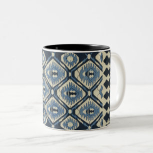 Oosters Turkse Perzische Tapijt Blauw Tweekleurige Koffiemok