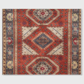 Oosters Turkse Perzische Tapijt Rood Cadeaupapier (Vlak)