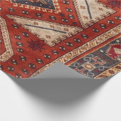 Oosters Turkse Perzische Tapijt Rood Cadeaupapier (Hoek)
