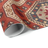 Oosters Turkse Perzische Tapijt Rood Cadeaupapier (Rol Hoek)