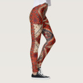 Oosters Turkse Perzische Tapijt Rood Leggings (Rechts)