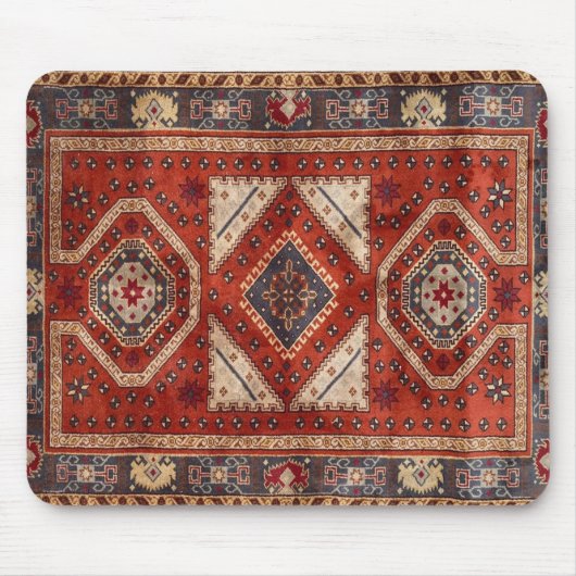Oosters Turkse Perzische Tapijt Rood Muismat (Voorkant)