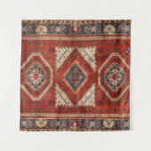 Oosters Turkse Perzische Tapijt Rood Wandkleed (Voorkant (horizontaal))