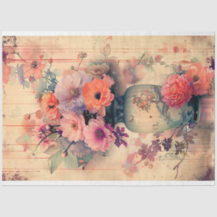 Oosters  Vaas & Bloemen Japans Tissuepapier