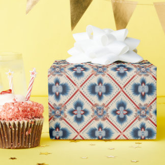 Oosters Volk Diamant Patroon Cadeaupapier