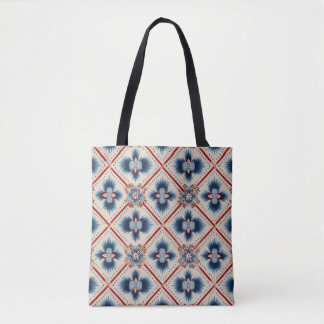 Oosters Volk Diamant Patroon Tote Bag
