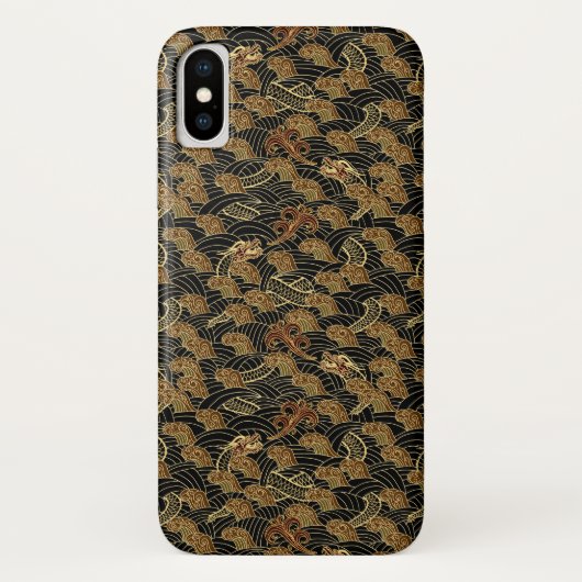 Oosters Zeedraakpatroon Case-Mate iPhone Case (Achterkant)