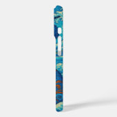 Oosterse abstracte schoonheid Geisha Maiko blauwe  Case-Mate iPhone Case (Achterkant / Links)