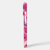 Oosterse abstracte symmetrische Geisha roze bloeme Case-Mate iPhone Case (Achterkant / Links)