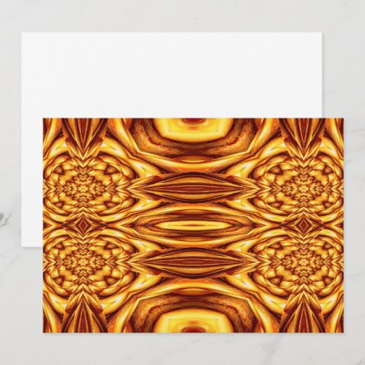Oosterse Abstracte uitnodigingen (Voorkant / Achterkant)