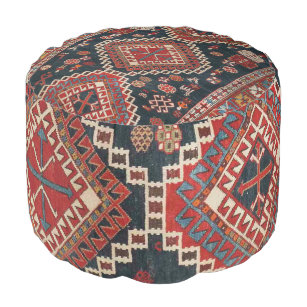 oosterse Antiek Perzische Karbistaanse tapijt Poef
