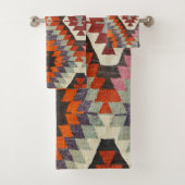 oosterse Antiek Perzische Kilim Carpet Bad Handdoek (Insitu)
