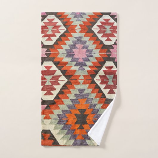 oosterse Antiek Perzische Kilim Carpet Bad Handdoek (Handdoek)