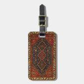 oosterse Antiek Perzische tapijtschelp Bagagelabel (Voorkant verticaal)