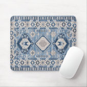 Oosterse antieke blauwe Kilim vloerkleed    Muismat (Met muis)