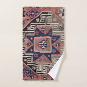 Oosterse Antieke Rode Kilim Vloerkleed Bad Handdoek