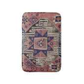 Oosterse Antieke Rode Kilim Vloerkleed Badmat (Voorkant Verticaal)