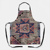 Oosterse Antieke Rode Kilim Vloerkleed Schort (Voorkant)