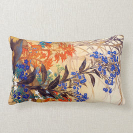 Oosterse aquarel levendige vintage bloemen kunst kussen