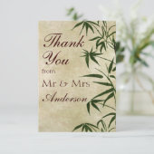  oosterse bamboe 1 bedankkaart (Staand voorkant)