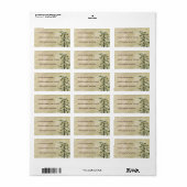 oosterse bamboe 1 etiket (Full Sheet)