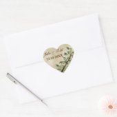  oosterse bamboe 1 hart sticker (Envelop)