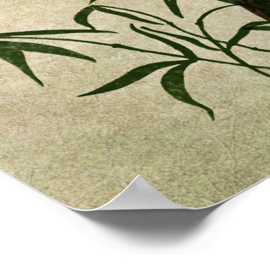  oosterse bamboe 1 poster (Hoek)