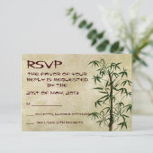  oosterse bamboe 1 RSVP kaartje (Staand voorkant)