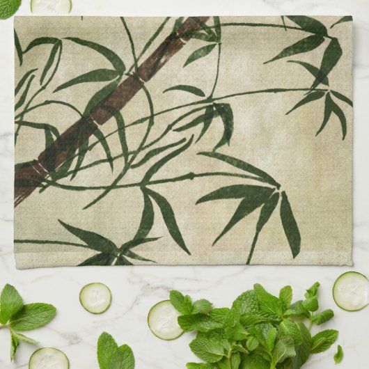oosterse bamboe 1 theedoek (Gevouwen)