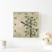  oosterse bamboe 1 vierkante klok (Huis)