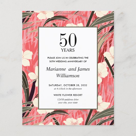 Oosterse Bamboe Japans Bloem 50E Jubileum (Voorkant)